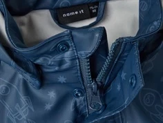 Name It regntøj moonlit ocean med astronautprint